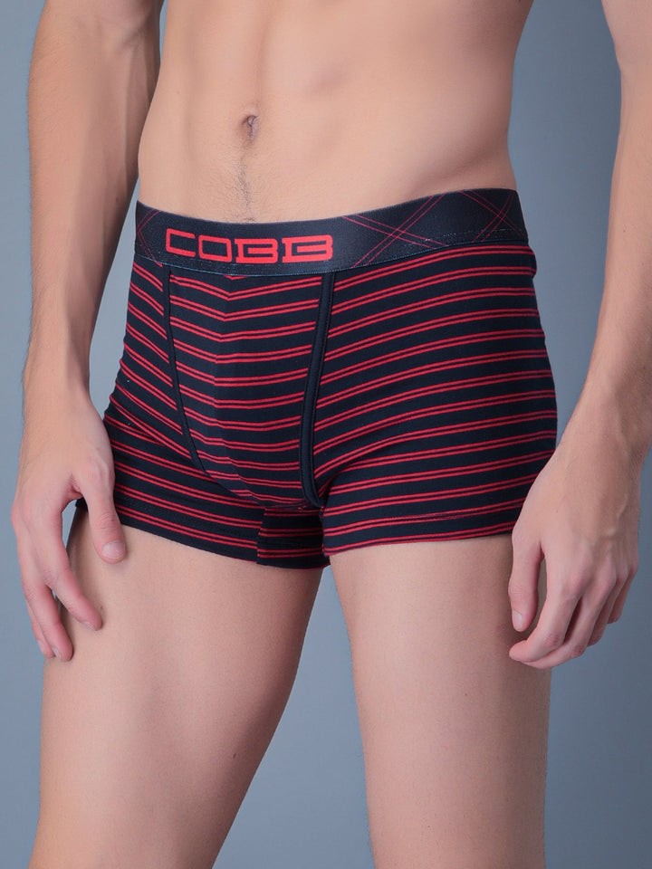 Cobb Red Men Striped Trunk