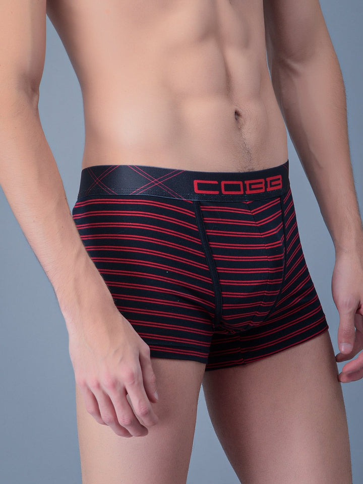 Cobb Red Men Striped Trunk