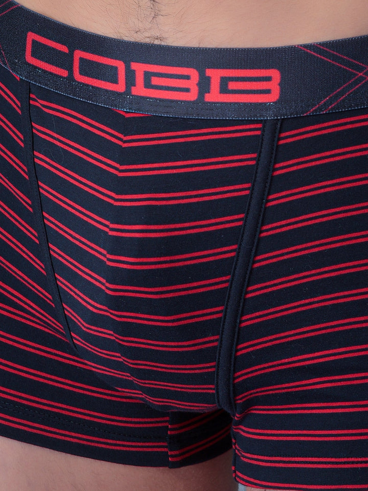 Cobb Red Men Striped Trunk