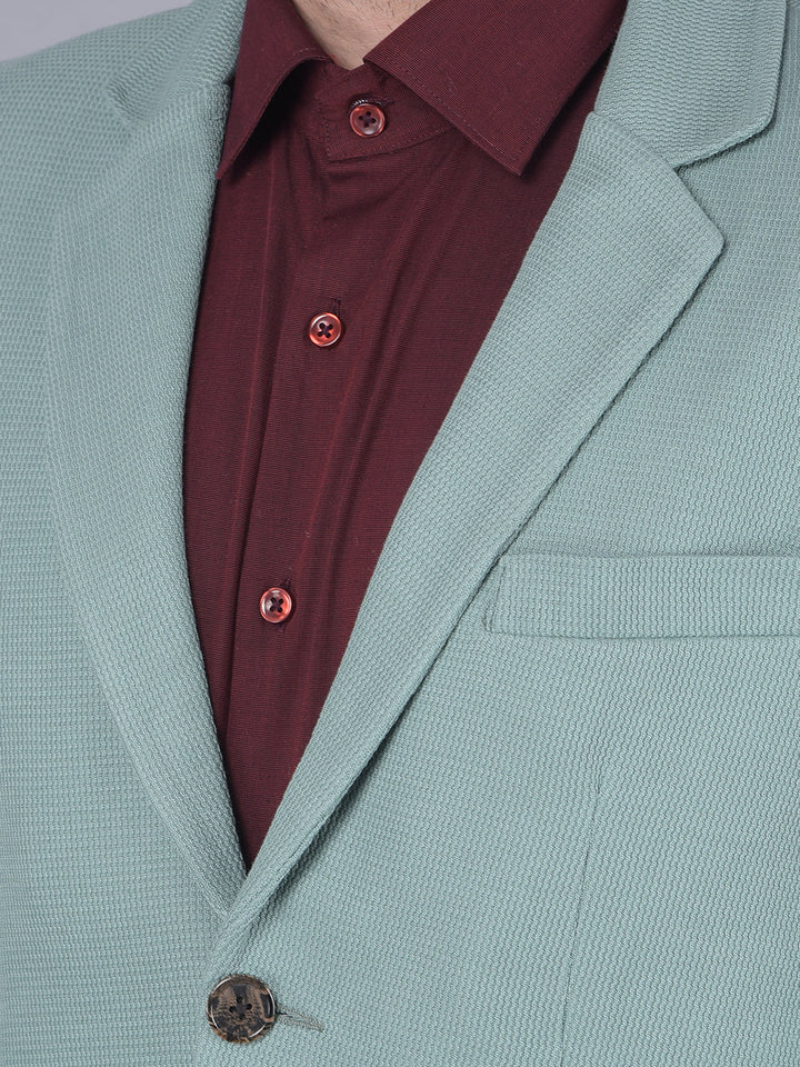 COBB SOLID SEA GREEN CASUAL BLAZER