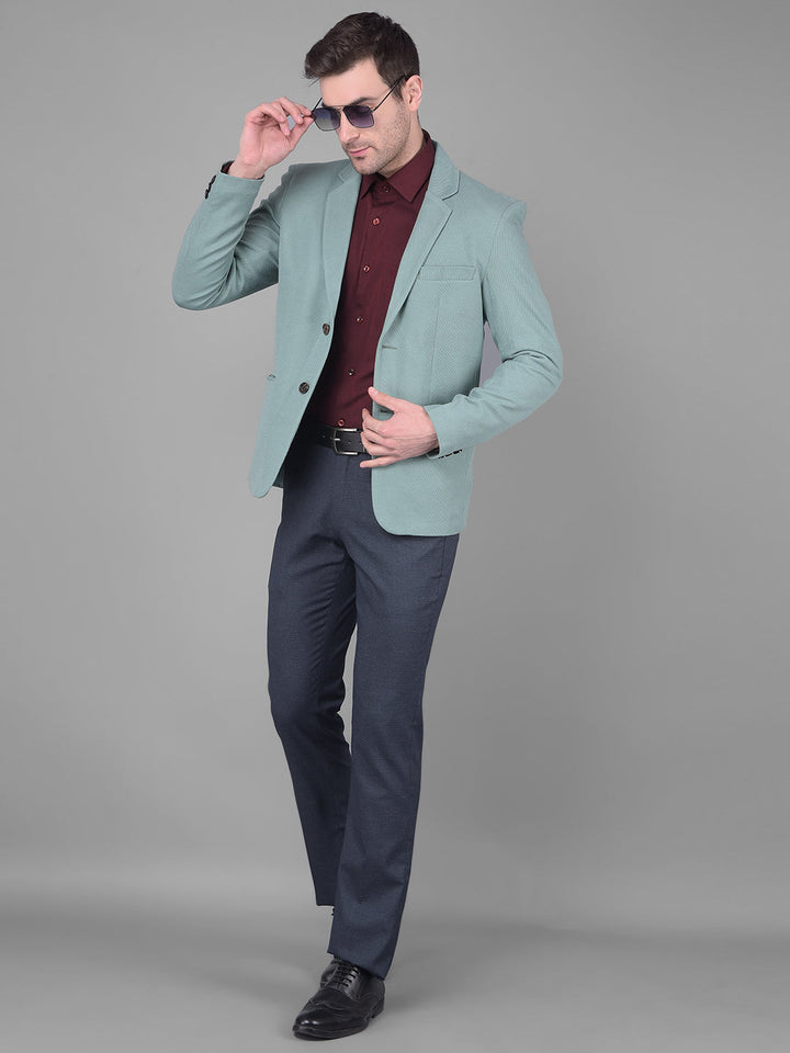 COBB SOLID SEA GREEN CASUAL BLAZER