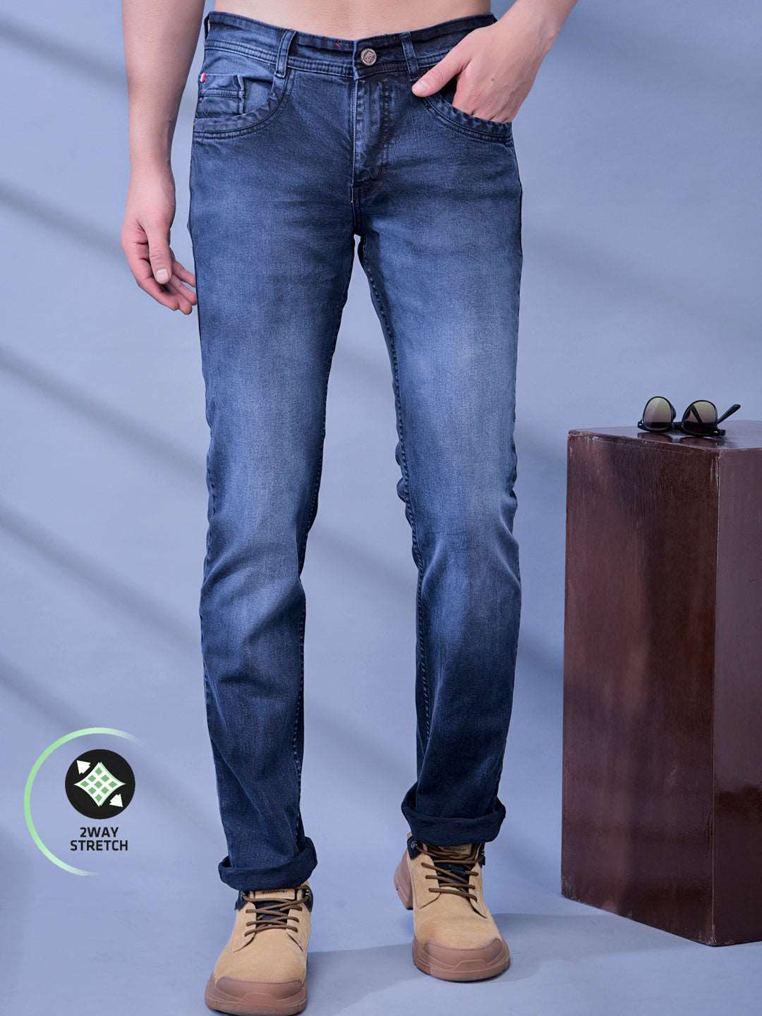 Cobb Grey Straight Fit Jeans Grey