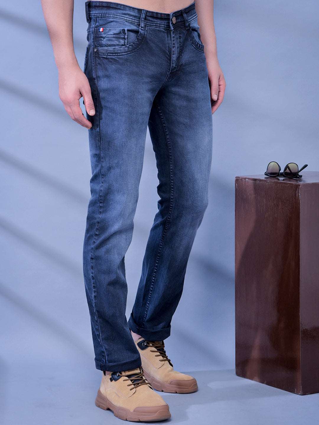 Cobb Grey Straight Fit Jeans