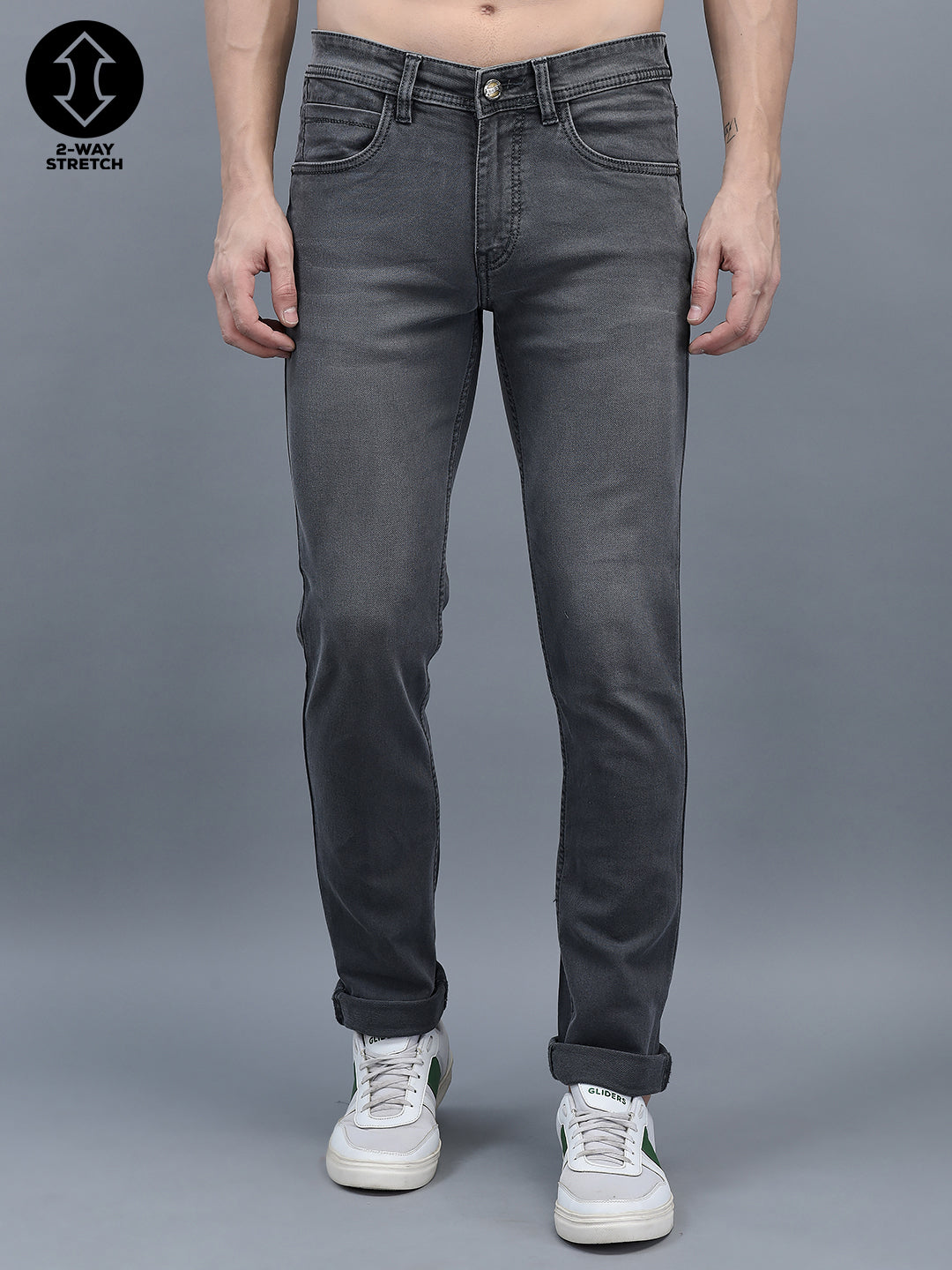 Cobb Grey Narrow Fit Jeans Grey