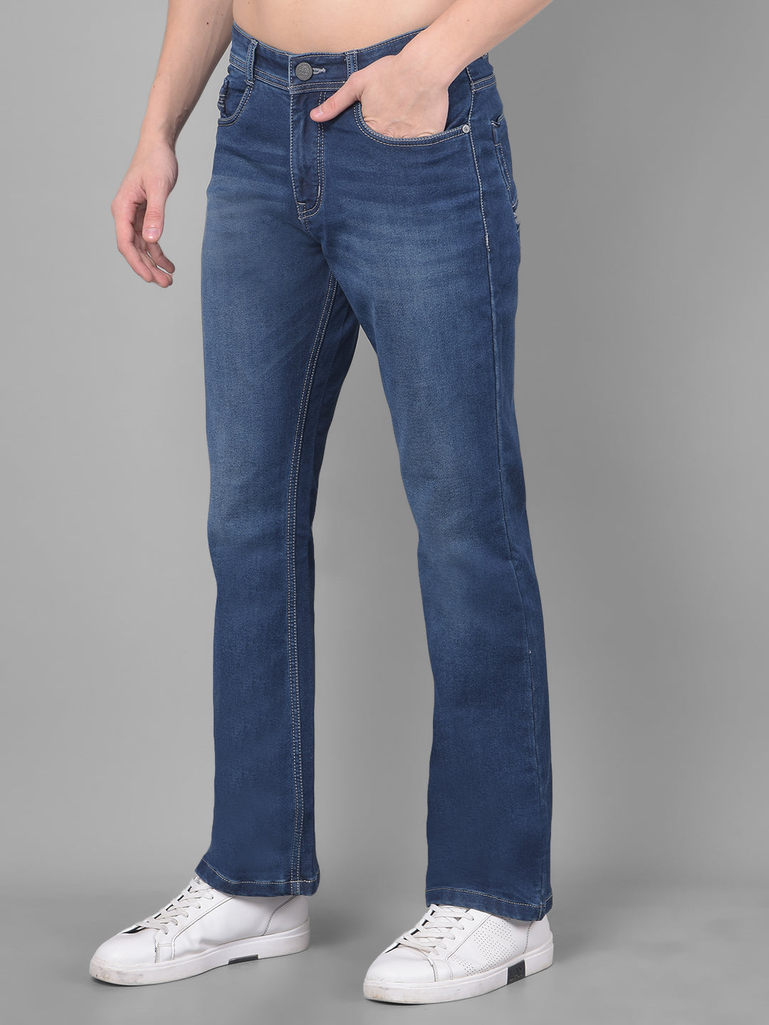 Cobb Blue Boot Cut Jeans