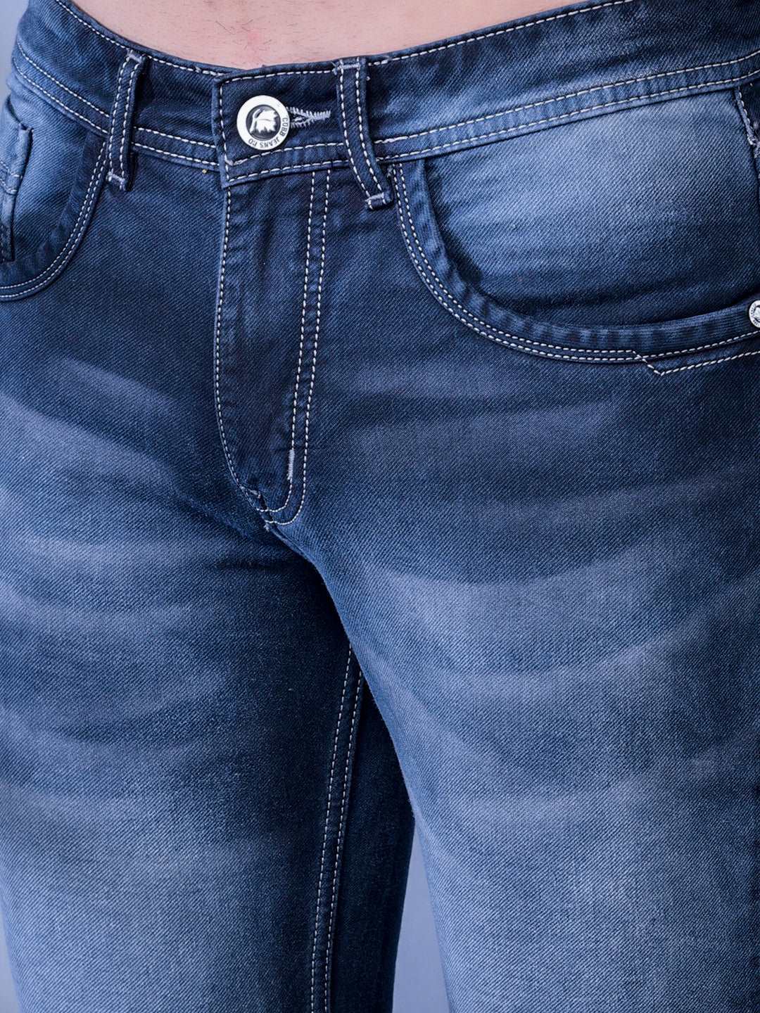 Cobb Dark Grey Straight Fit Jeans