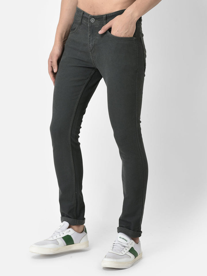 Cobb Dark Olive Ultra Fit Jeans