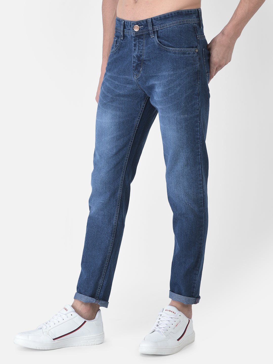 Cobb Dark Blue Narrow Fit Jeans