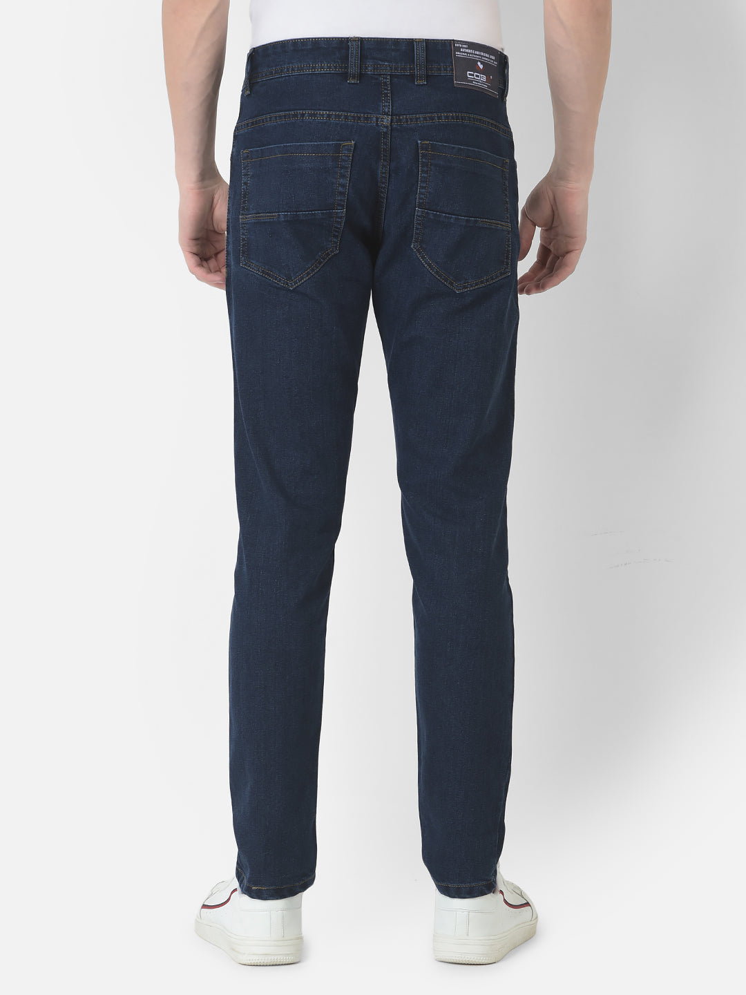 Cobb Navy Blue Narrow Fit Jeans