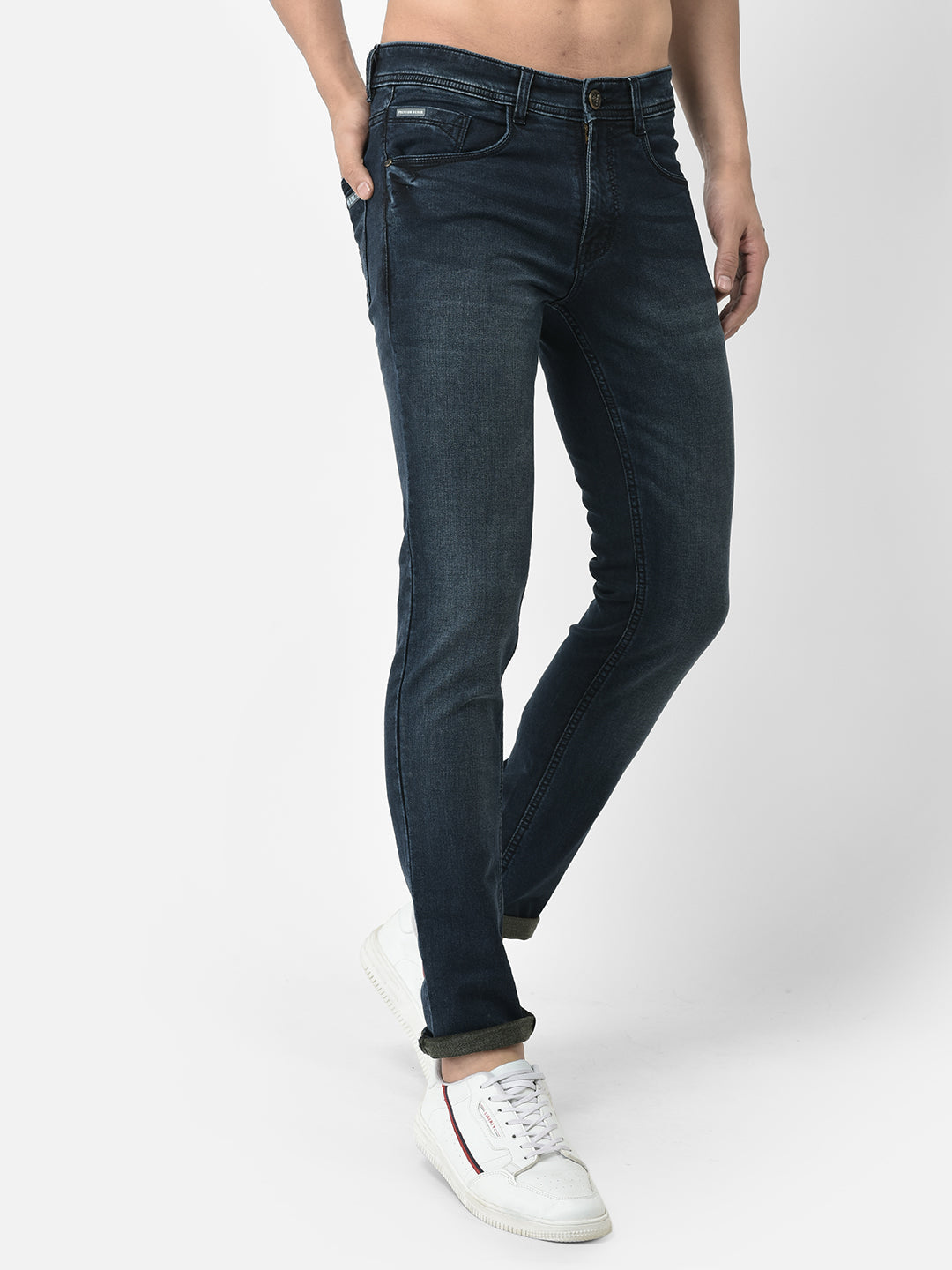 Cobb Dark Blue Narrow Fit Jeans