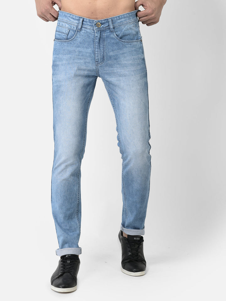 Cobb Sky Blue Narrow Fit Jeans Sky Blue