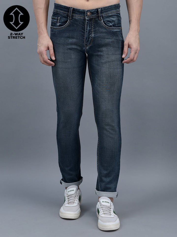 Cobb Navy Blue Narrow Fit Jeans Navy Blue