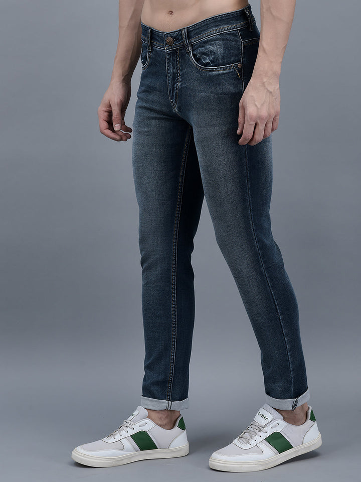 Cobb Navy Blue Narrow Fit Jeans