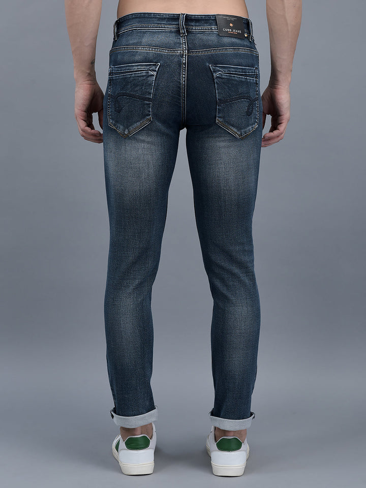 Cobb Navy Blue Narrow Fit Jeans