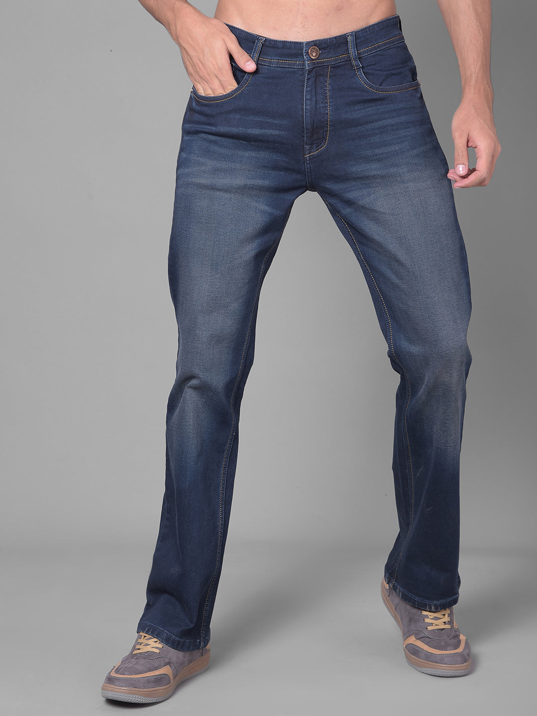 Cobb Epoch Navy Blue Bootcut Premium Jeans
