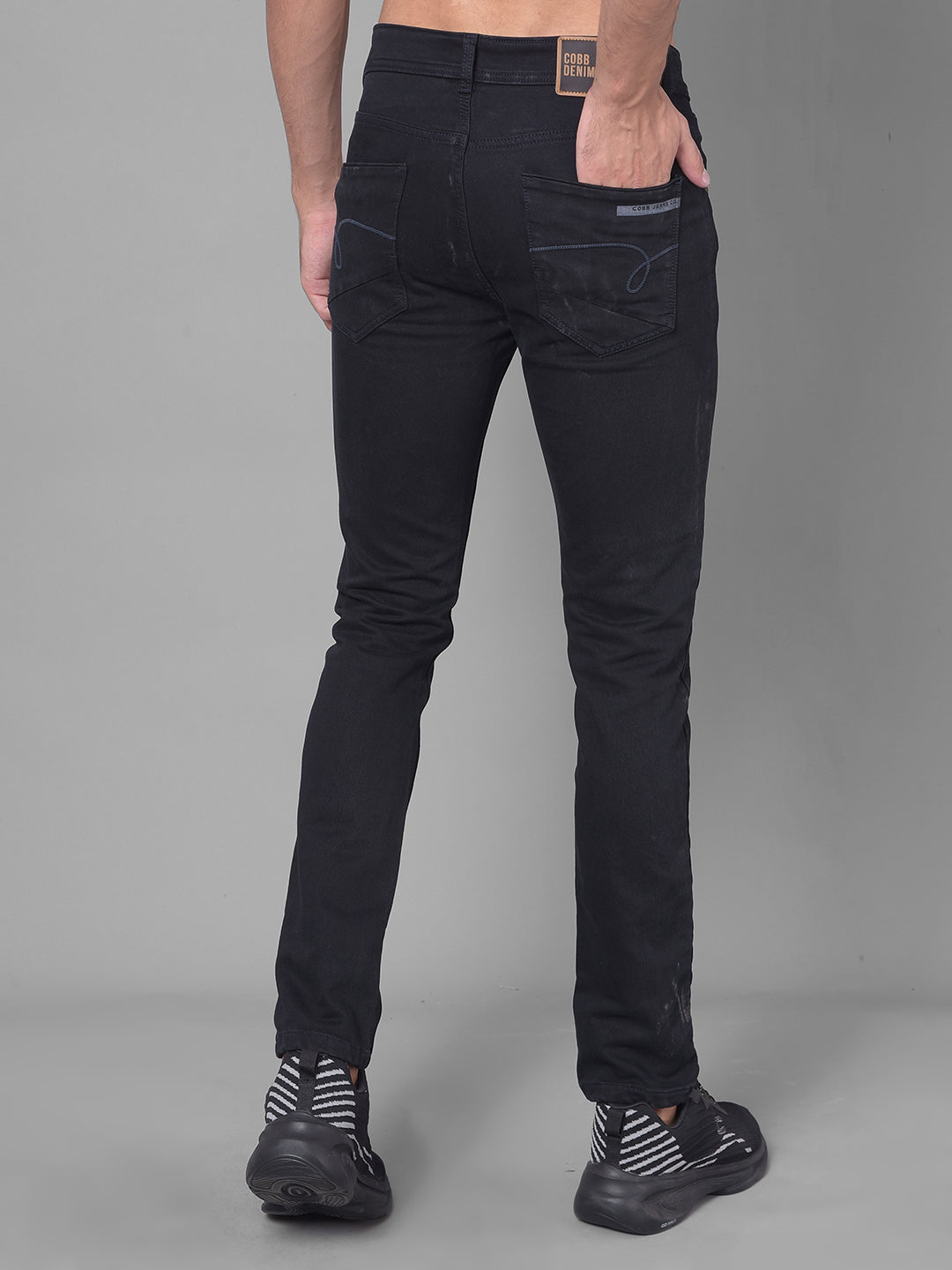 Cobb Black Narrow Fit Premium Jeans