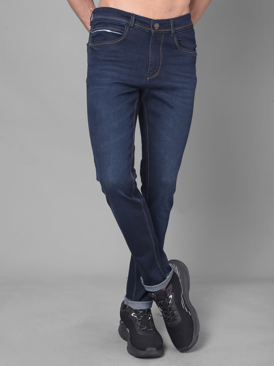 Cobb Navy Blue Ultra Fit Premium Jeans