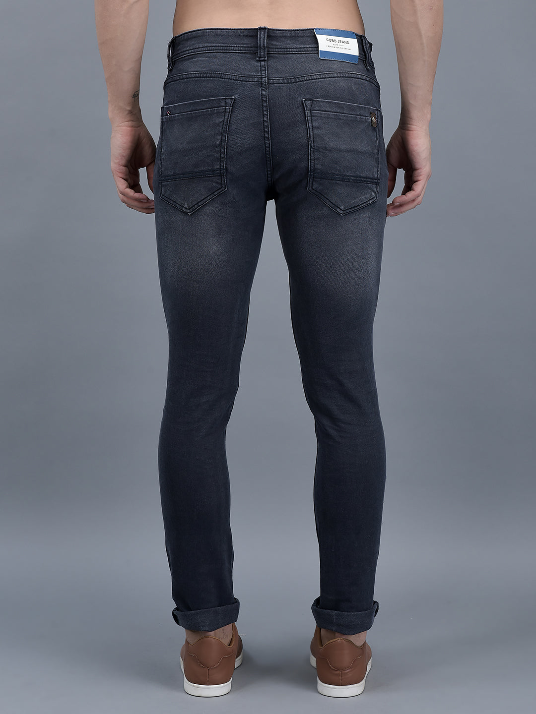 Cobb Dark Grey Ultra Fit Jeans