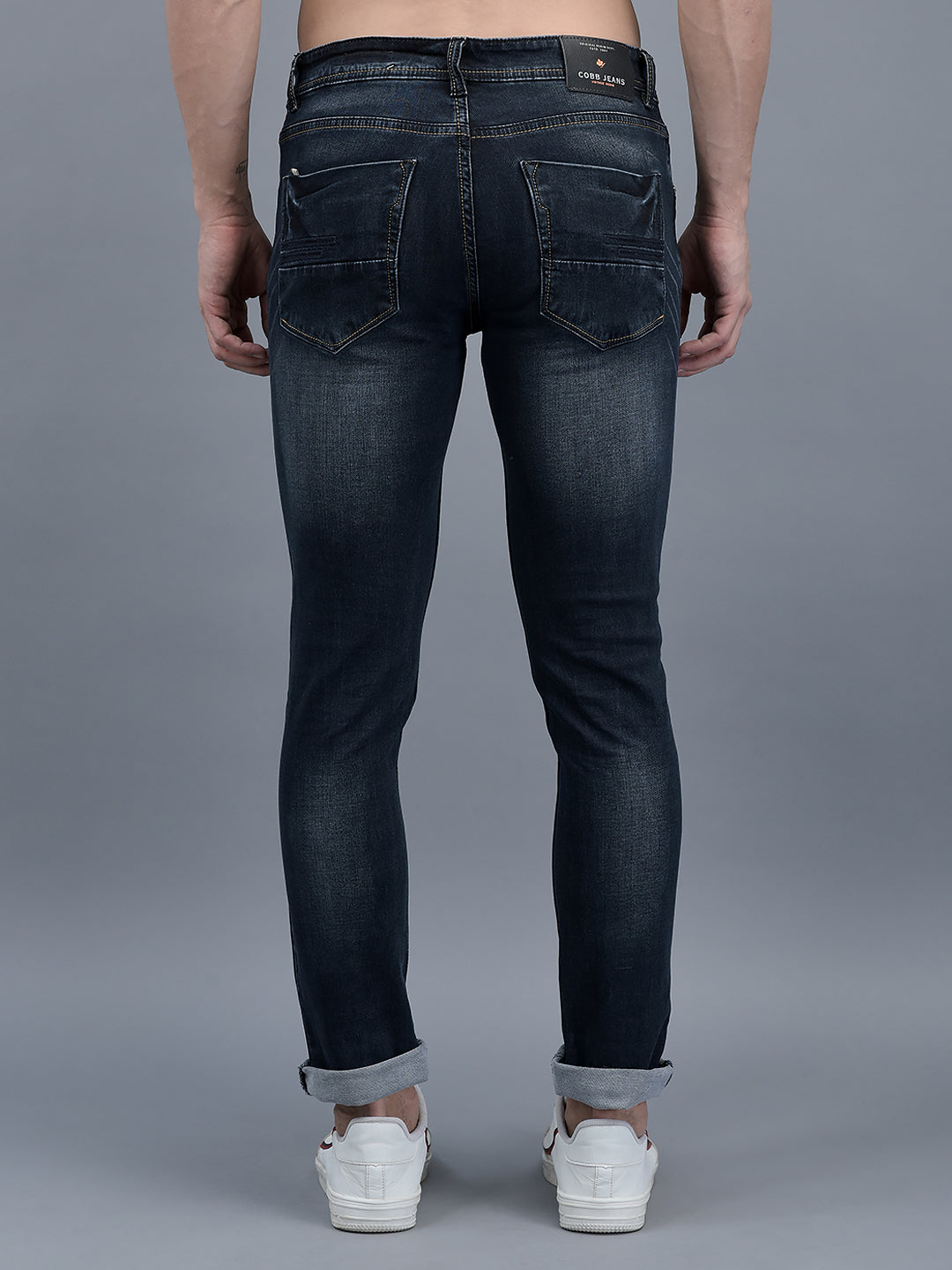 Cobb Navy Blue Ultra Fit Jeans: Stylish Comfort for Every