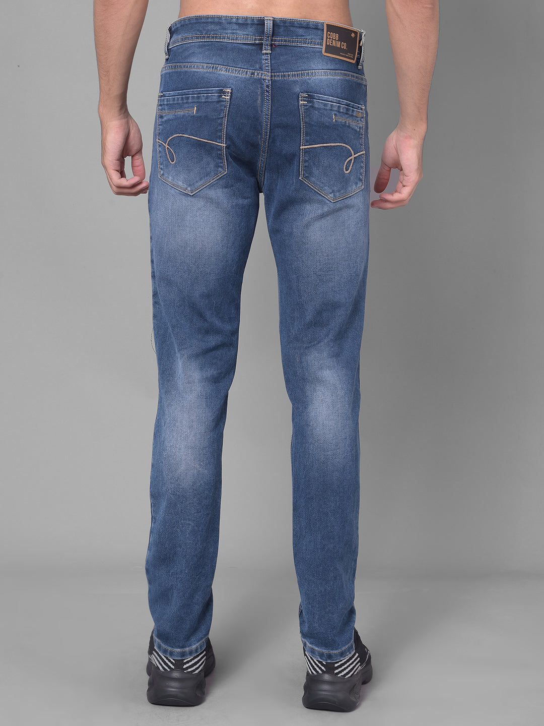 Blue Narrow Fit Premium Jeans