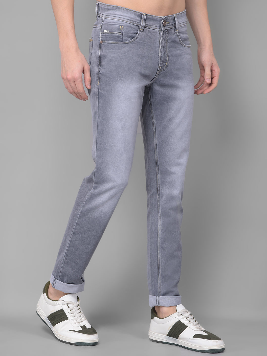cobb grey narrow fit jeans