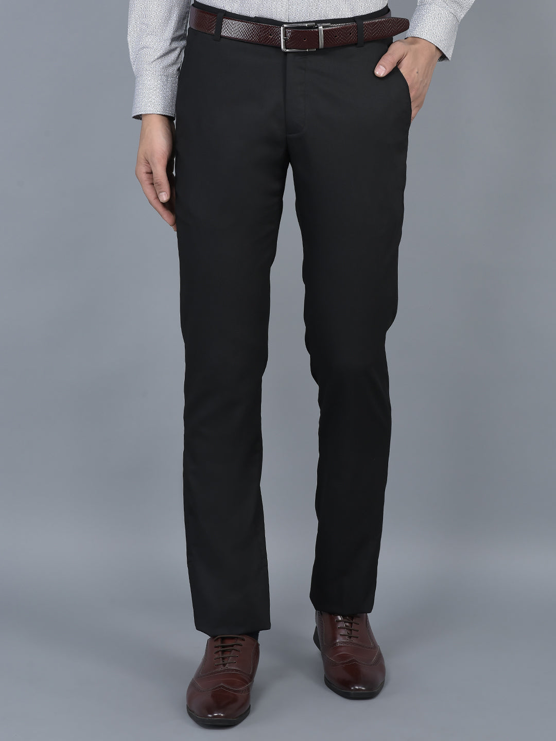 Buy ShreeRam Mens Regular Plain Pant Fit Formal PantOffice Wear Trousers Pant Light Grey28 at Amazonin