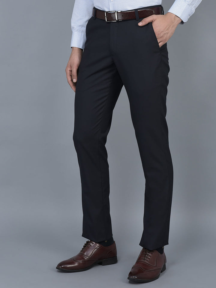 Cobb Navy Blue Ultra Fit Formal Trouser