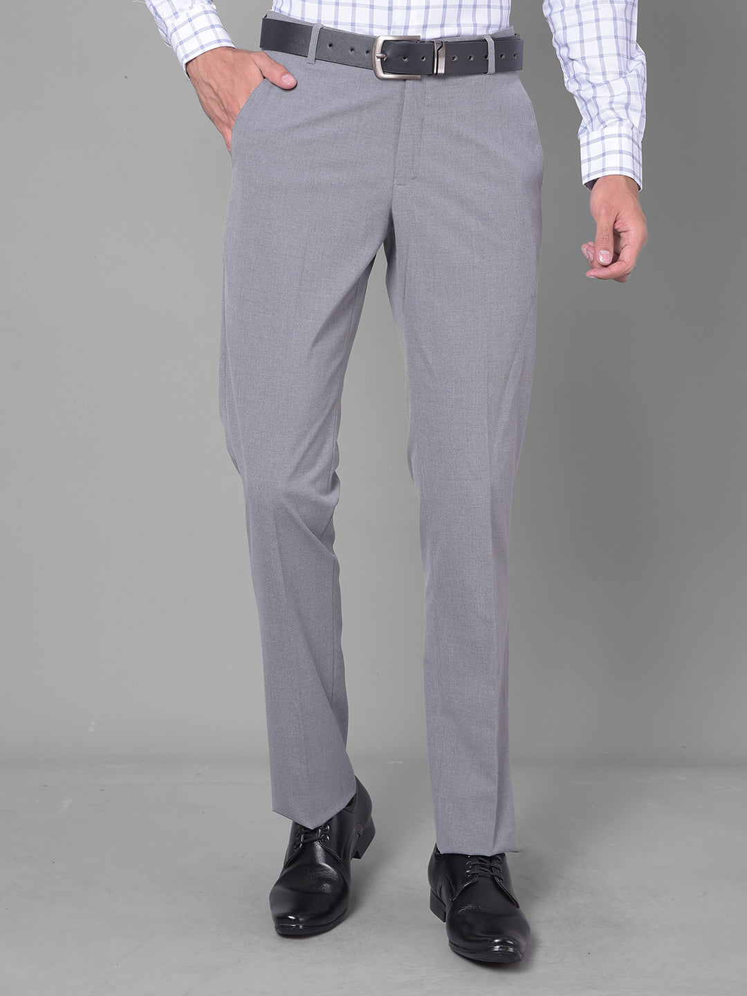 Shop Cobb Grey Ultra Fit Formal Trouser Online - Premium Quality