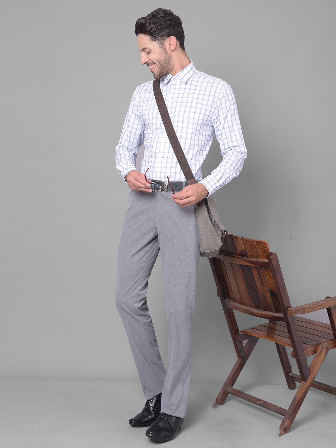 Cobb Grey Ultra Fit Formal Trouser