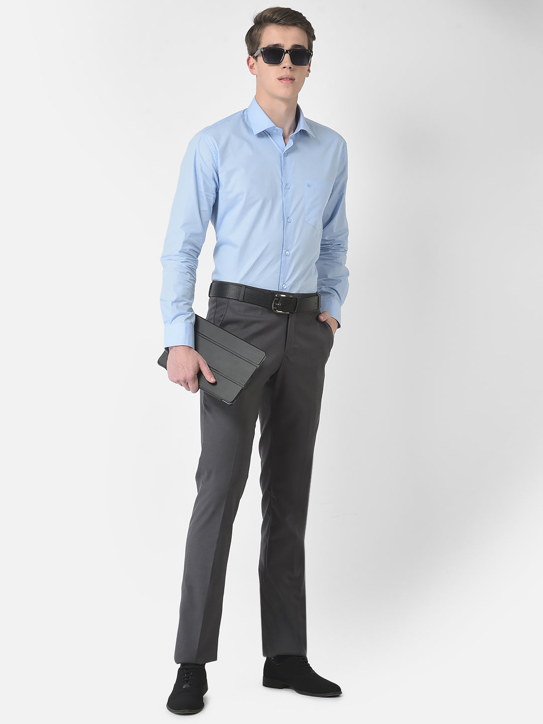 Elevate Your Style with our Cobb Blue Ultra Fit Formal Trouser
