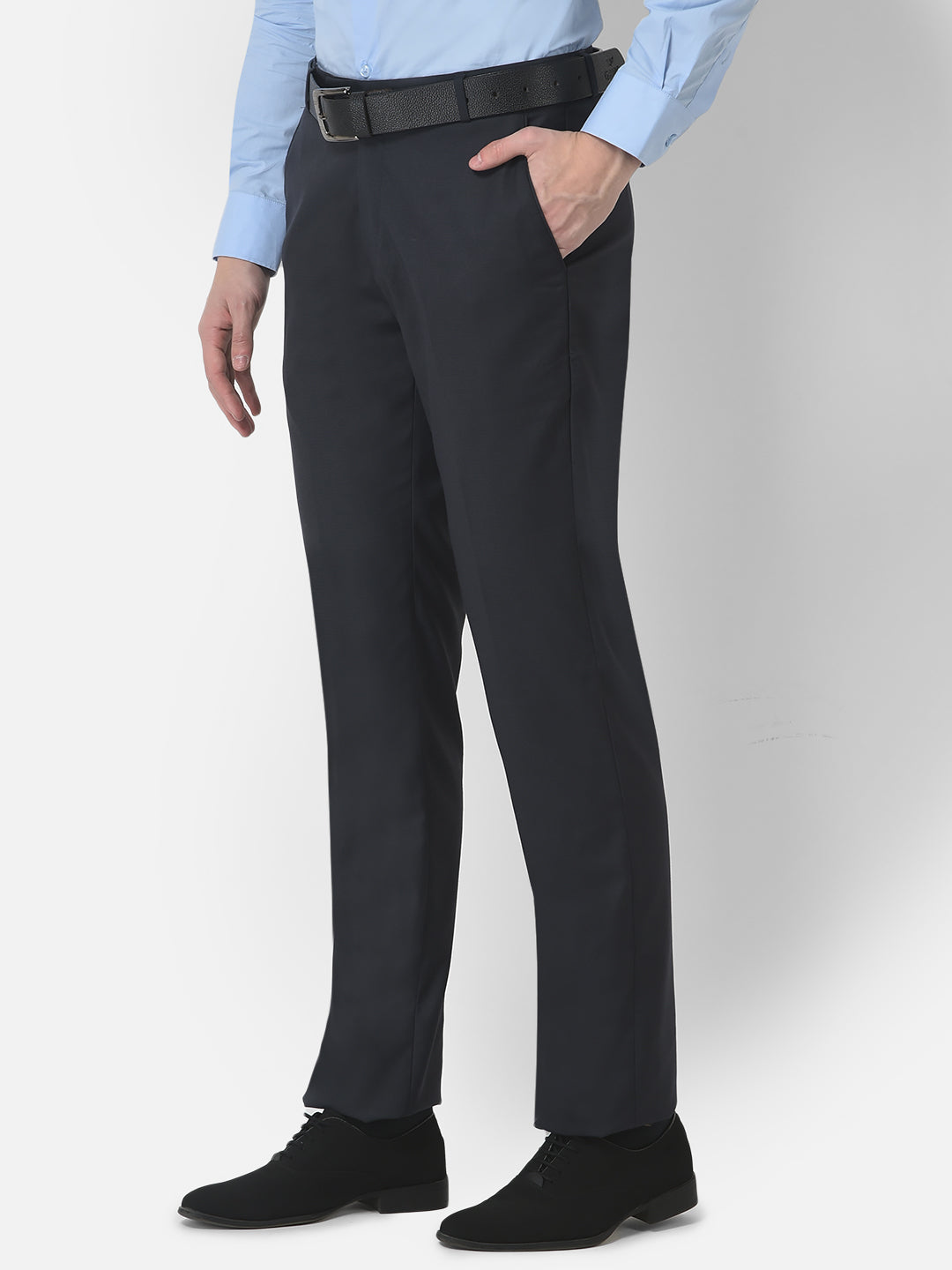 Cobb Navy Blue Ultra Fit Formal Trouser