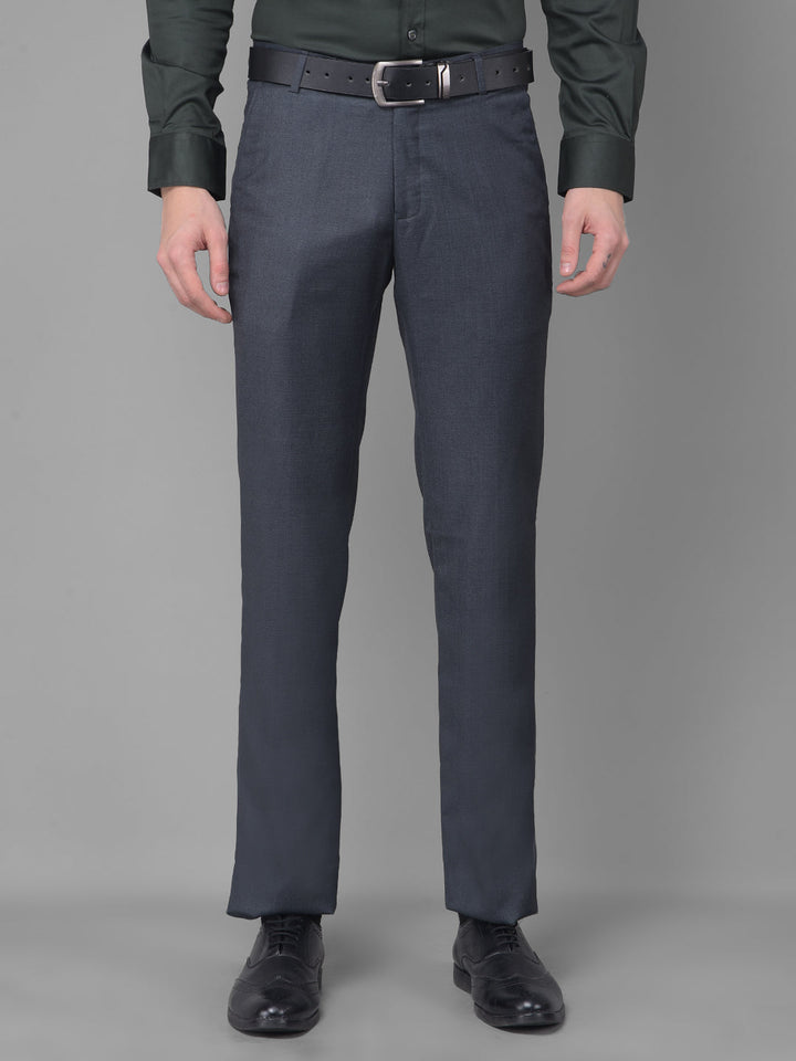 cobb dark grey ultra fit formal trouser