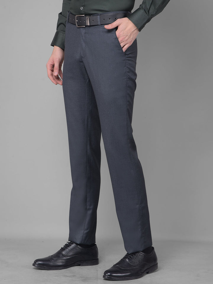 cobb dark grey ultra fit formal trouser