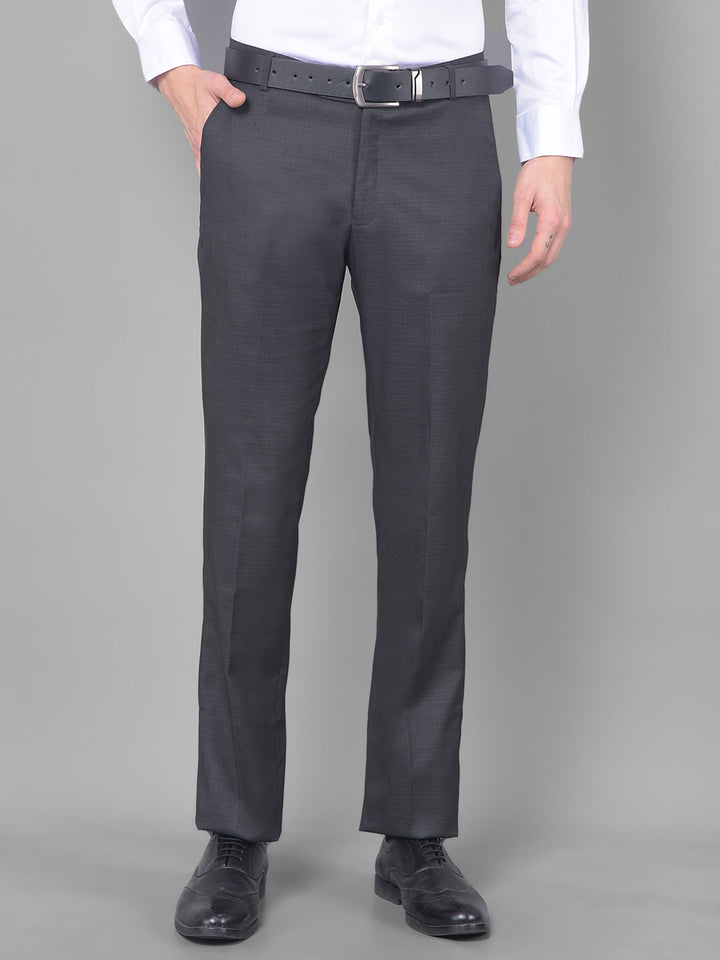 cobb dark grey ultra fit formal trouser