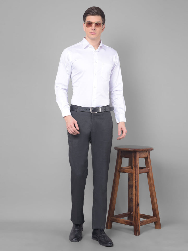 cobb dark grey ultra fit formal trouser