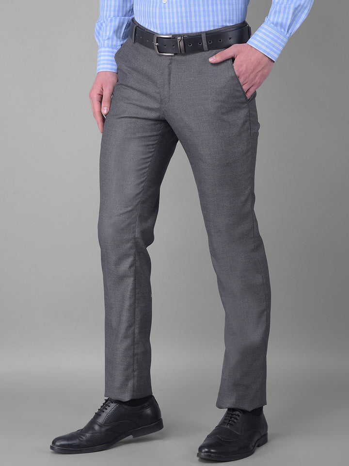 cobb dark grey ultra fit formal trouser