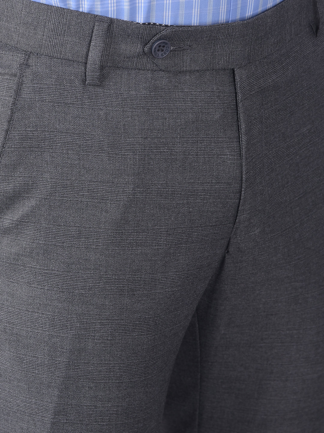 Elevate Your Formal Attire with Cobb Dark Grey Ultra Fit Formal Trouser ...