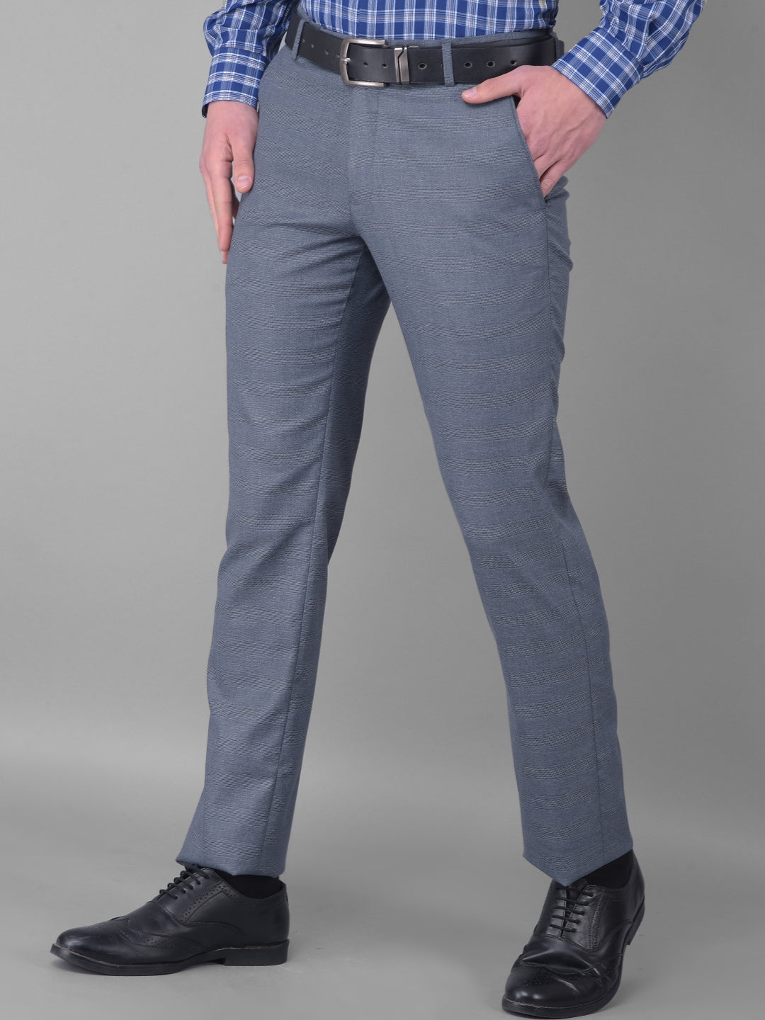 cobb medium grey ultra fit formal trouser