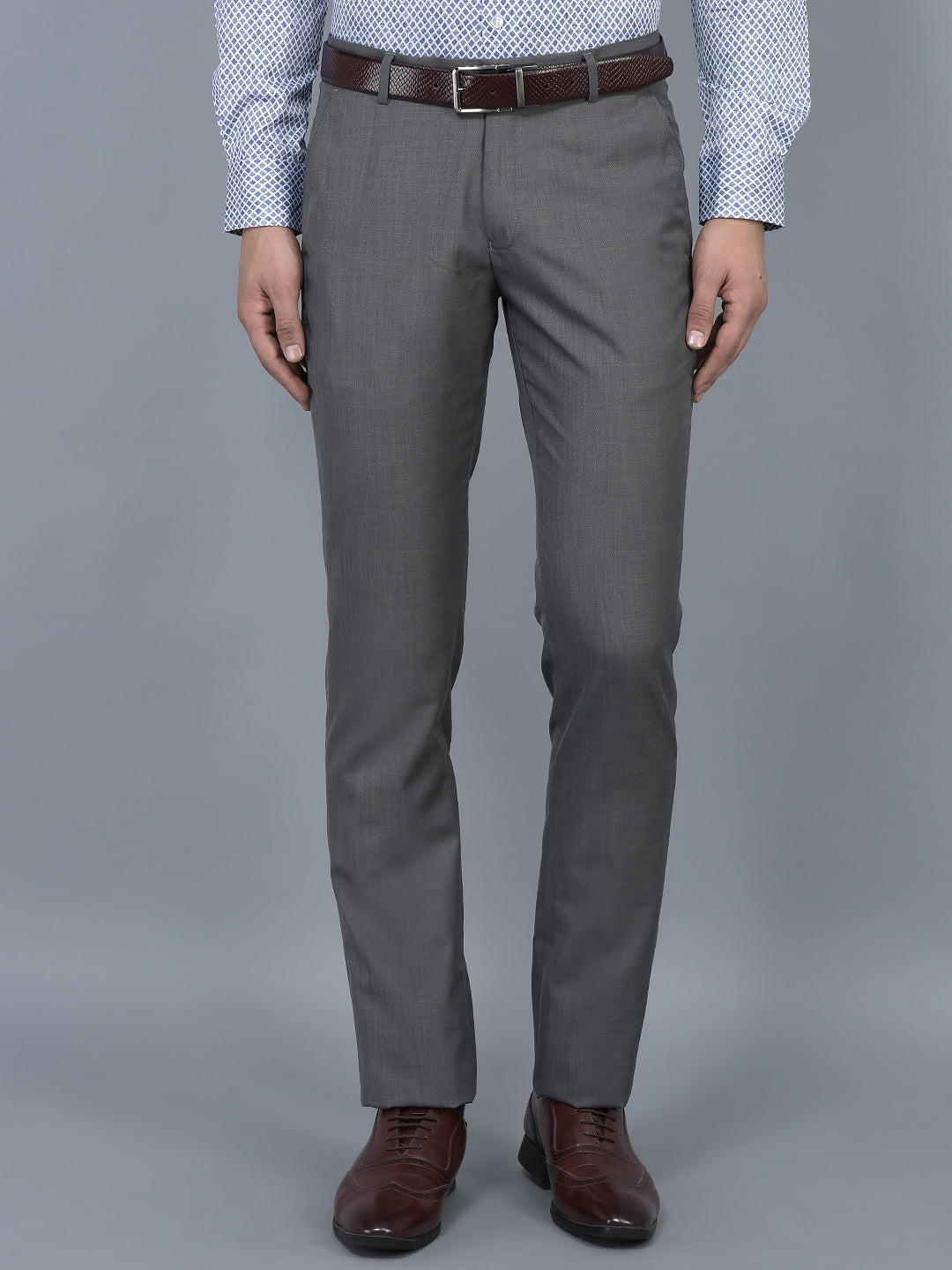 Buy Playerz Light Grey Slim Fit Formal Trouser For Men Online at Best  Prices in India  JioMart