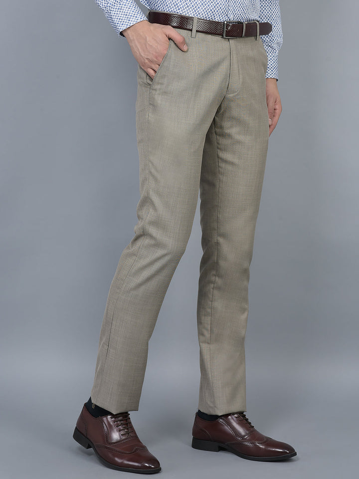 Cobb Light Brown Ultra Fit Formal Trouser