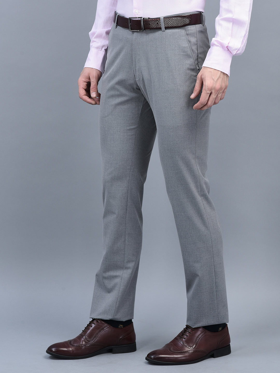 Buy Stallino Mens L grey Formal Trouser Pants Online at Best Prices in  India - JioMart.