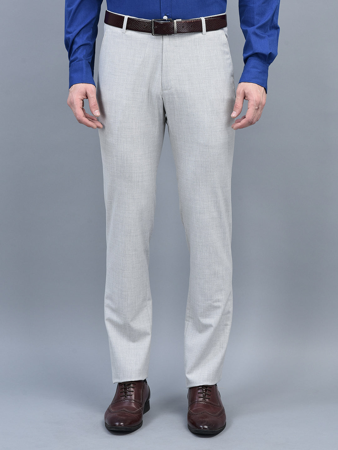 Cobb Light Grey Ultra Fit Formal Trouser Light Grey