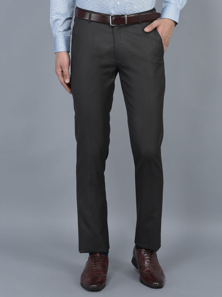 Cobb Dark Coffee Ultra Fit Formal Trouser Brown