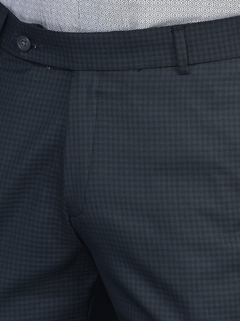 Cobb Navy Blue Ultra Fit Formal Trouser