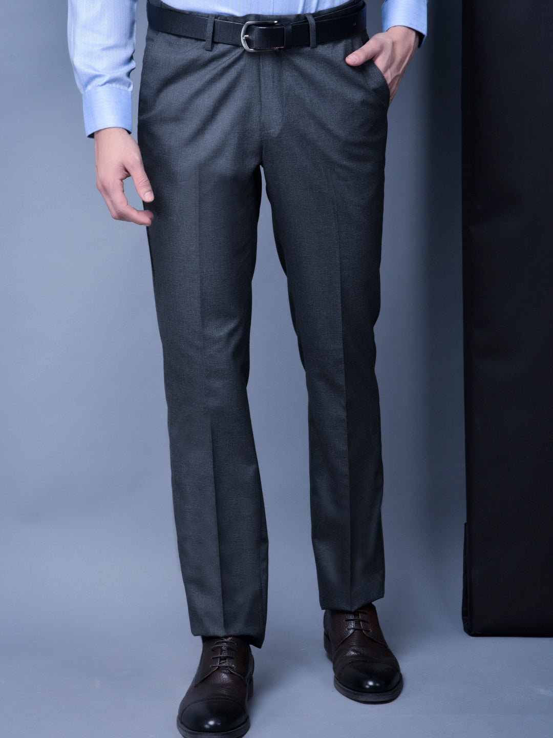 Elevate Your Formal Attire with Cobb Navy Blue Ultra Fit Trousers