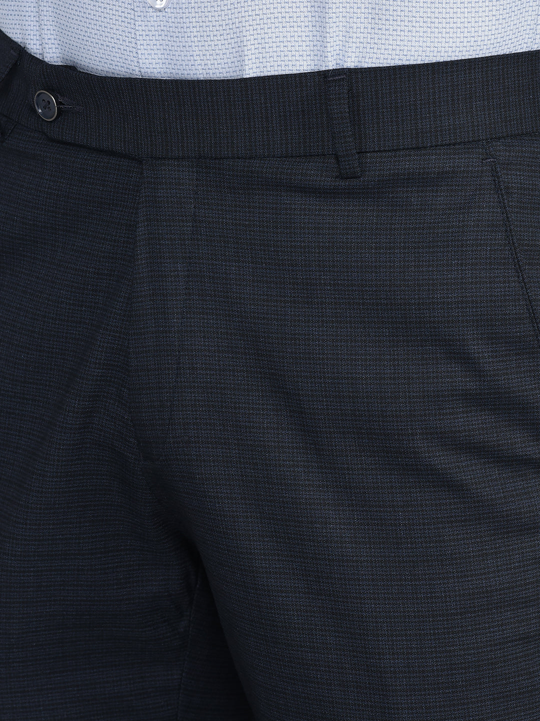 Elevate Your Formal Attire with Cobb Navy Blue Ultra Fit Trousers