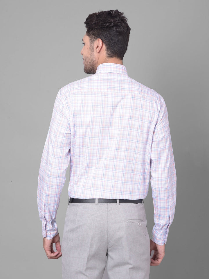 Cobb Pink Check Smart Fit Formal Shirt