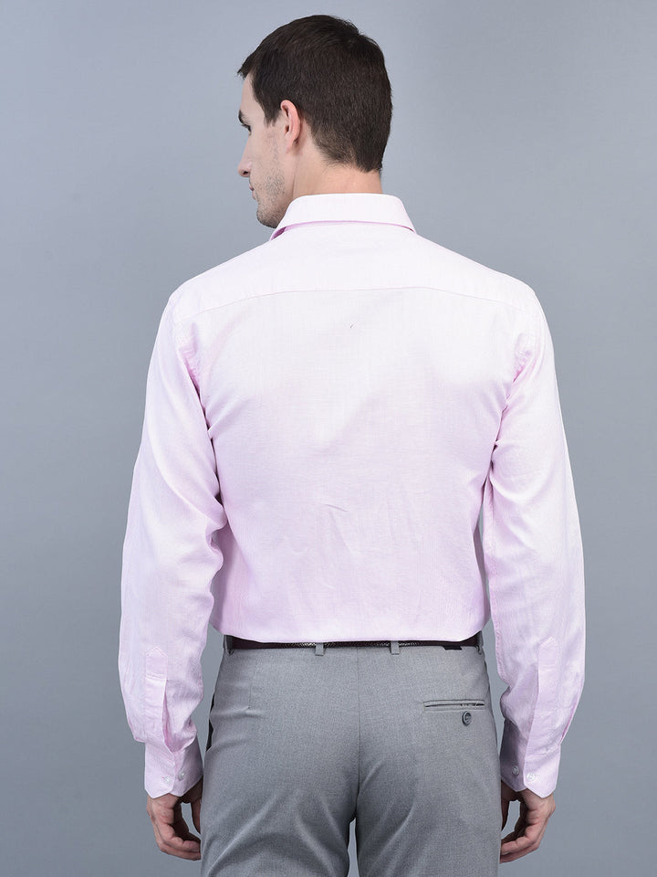 Cobb Pink Solid Smart Fit Formal Shirt