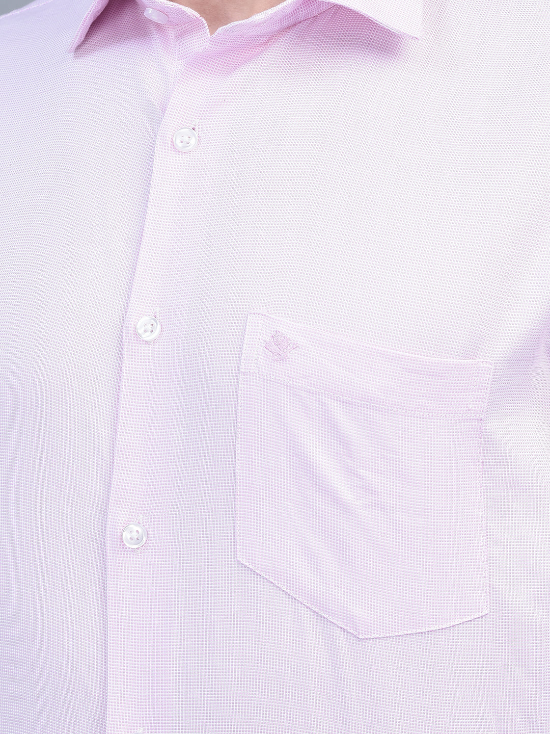 Cobb Pink Solid Smart Fit Formal Shirt