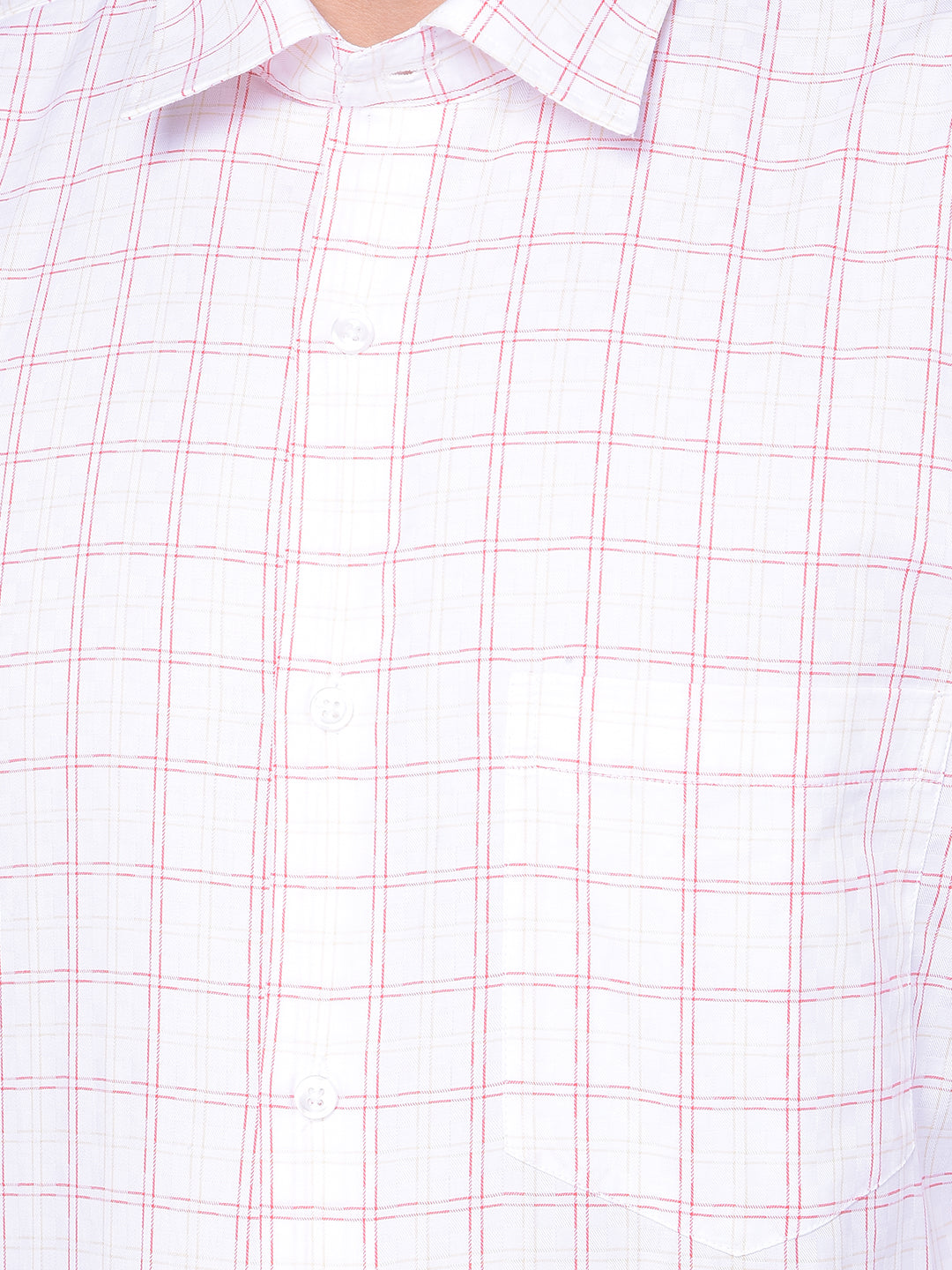 COBB RED CHECK SMART FIT FORMAL SHIRT